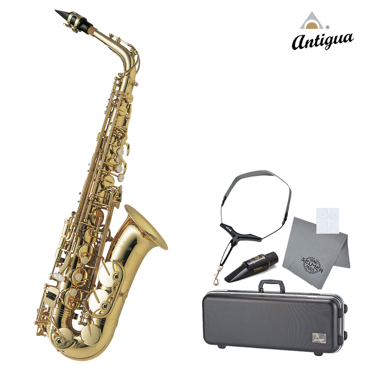 ANTIGUA WINDS / ALTO SAX GL アンティグア アルトサックス スタンダードシリーズ 【Selmerマウスピースセット】【未展示倉庫保管の新品をお届け】【出荷前検品付】【5年保証】