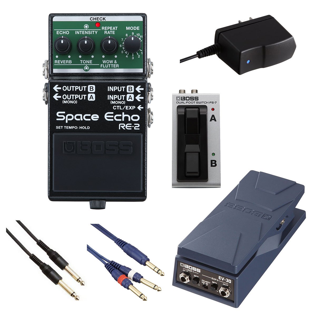 BOSS / RE-2 Space Echo  RE2 ܥ  ե[ͳߤ˥ɥᥤå] FS-7 + EV-30PTNB