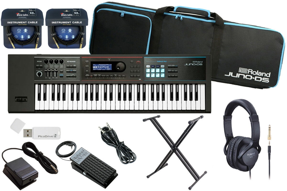 Roland ローランド / JUNO-DS61＜特典付き＞【数量限定 DP-2/EV-5 スタートセット！】シンセサイザー (JUNO-DS) JUNODS61【PNG】