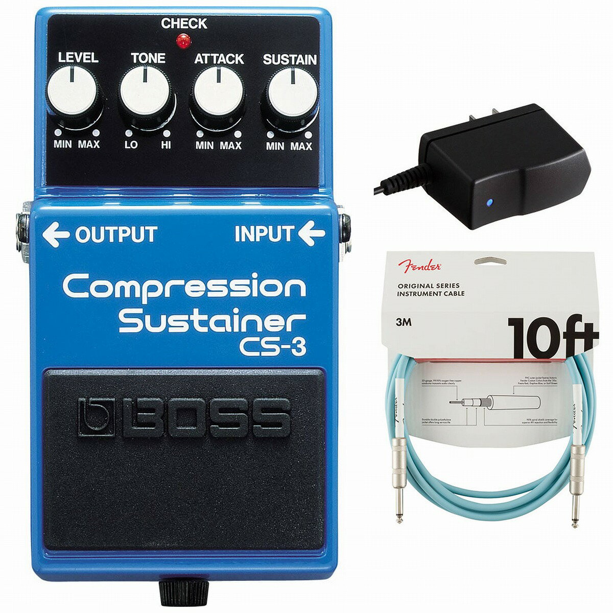 BOSS / CS-3 Compression Sustainer ץå ץPSA-100S2+Fender֥(...