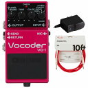 BOSS / VO-1 Vocoder ボコーダー 純正アダプターPSA-100S2+Fenderケーブル(Fiesta Red/3m) 同時購入セット【PNG...