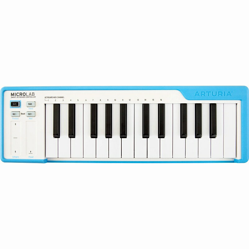 Arturia アートリア / MICROLAB BL (ブルー) MIDIキーボード【お取り寄せ商品】