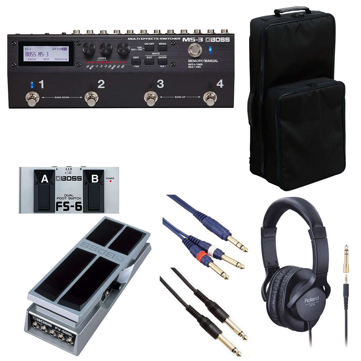 BOSS / MS-3 ޥå㡼[ץ󥢥ƥ+å󥰥Хåå] FS-6 + FV-500LPTNB
