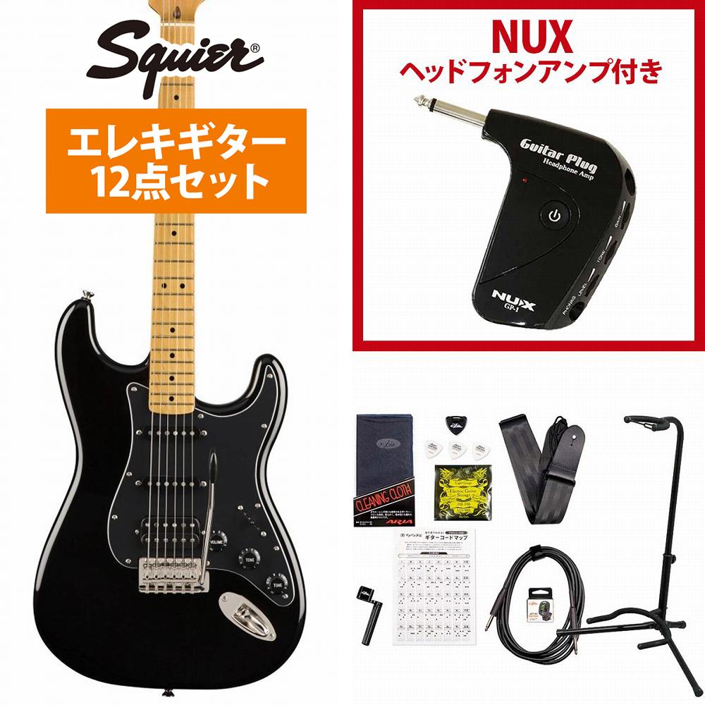 Squier / Classic Vibe 70s Stratocaster HSS Maple Black GP-1アンプ付属エレキギター初心者セット【YRK】