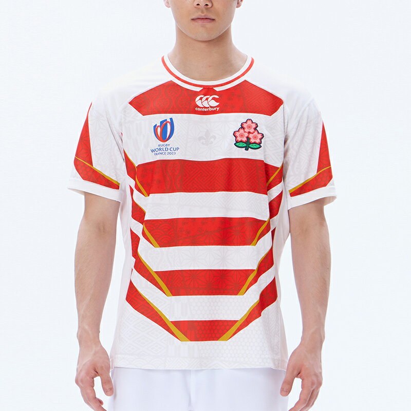 【即日発送】Canterbury カンタベリー JAPAN RWC2023 REPLICA HOME JERSEY ラグビーワールドカップ2023 日本代表レプリカジャージ ホーム ユニフォーム 大人 応援 観戦 (RG33980WC) 2