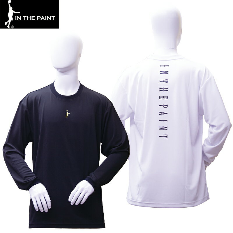 【即日発送】IN THE PAINT インザペイント LONG SLEEVE SHIRTS ロングスリーブシャツ ユニセックス 長袖Tシャツ スポーツ バスケットボール ロンシャツ 練習着 ウェア (ITP23429) 1