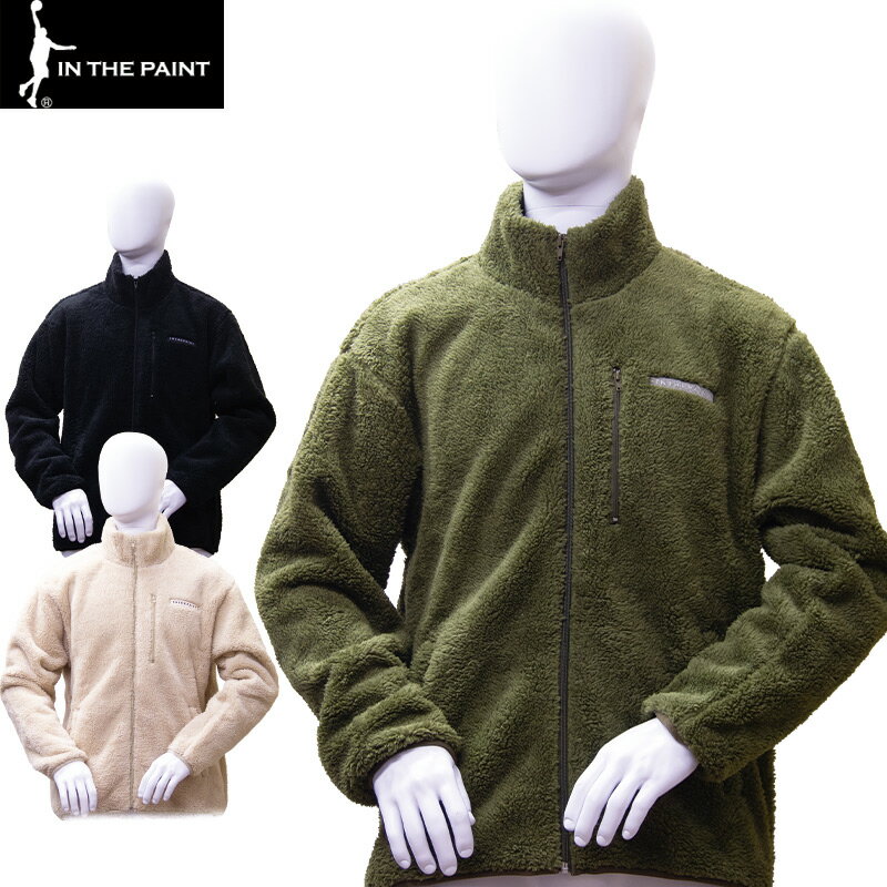 【即日発送】IN THE PAINT インザペイント FLEECE JACKET フリースジャケット ユニセックス バスケットボール スポーツ ウェア アウター 防寒 上着 トップス ボア (ITP23455)