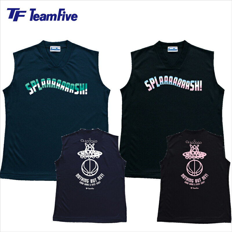 TeamFive チームファイブ レディースポストブレス ｢SPLAAAAAASH!｣ APVL-2301 APVL-2307 エアブラスト バスケ バスケット 練習 Tシャツ シャツ タンクトップ ノースリーブ