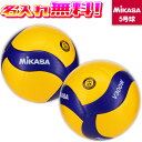 【抽選で最大100%ポイントバック!※要エントリー】【名入れ無料】 MIKASA ミカサ バレーボール 国際公認球 検定球 5号 V300W 試合球 名入れ加工...