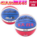 【抽選で最大100%ポイントバック!※要エントリー】【名入れ無料】 molten モルテン ミニバスケットボール 5号球 小学生 BGJ5C GJ5