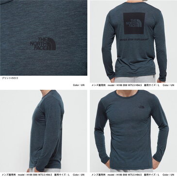 【国内正規品/即日発送】【THE NORTH FACE】ノースフェイス L/S FLASHDRY Merino Crew ロングスリーブフラッシュドライメリノクルー（メンズ）【NT32088】