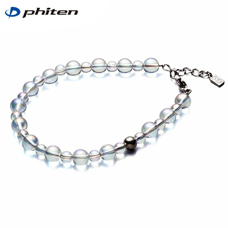 Phiten եƥ ꡼ 徽ӥ֥쥹 ֥쥹åȡʿ徽5mm7mm/17cmAQ813025