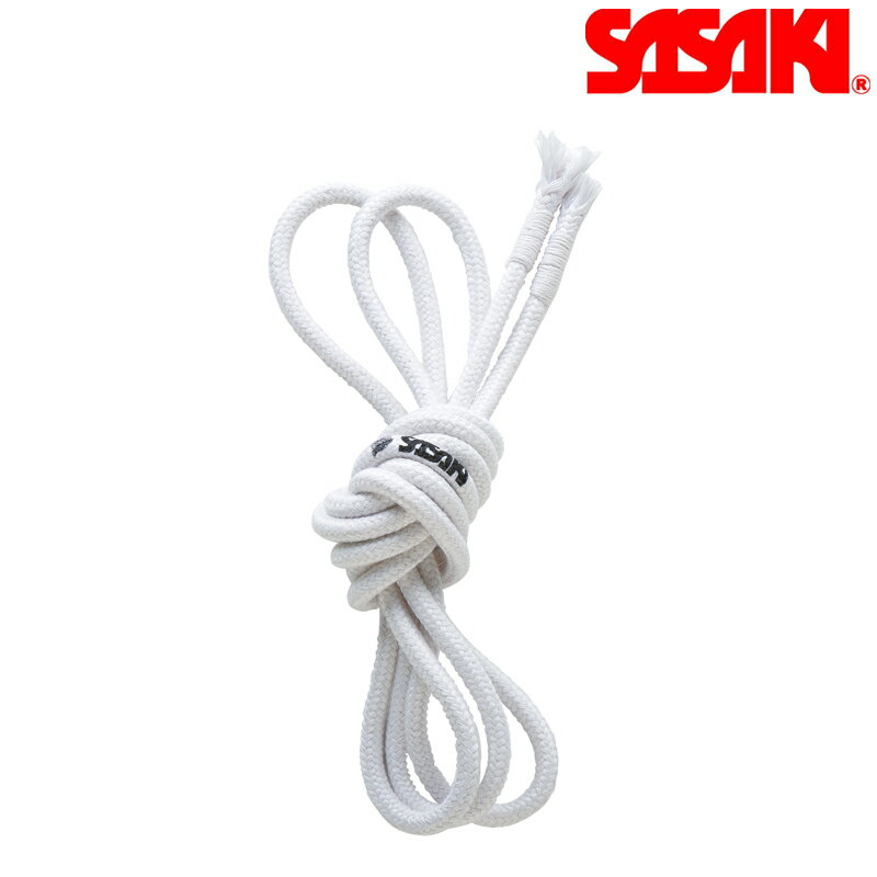 SASAKI ササキ 高級麻ロープ 長さ3m 径1cm ホワイト F.I.G.(国際体操連盟)認定品 (M-26-F) 新体操 体操 手具 麻 ロー…