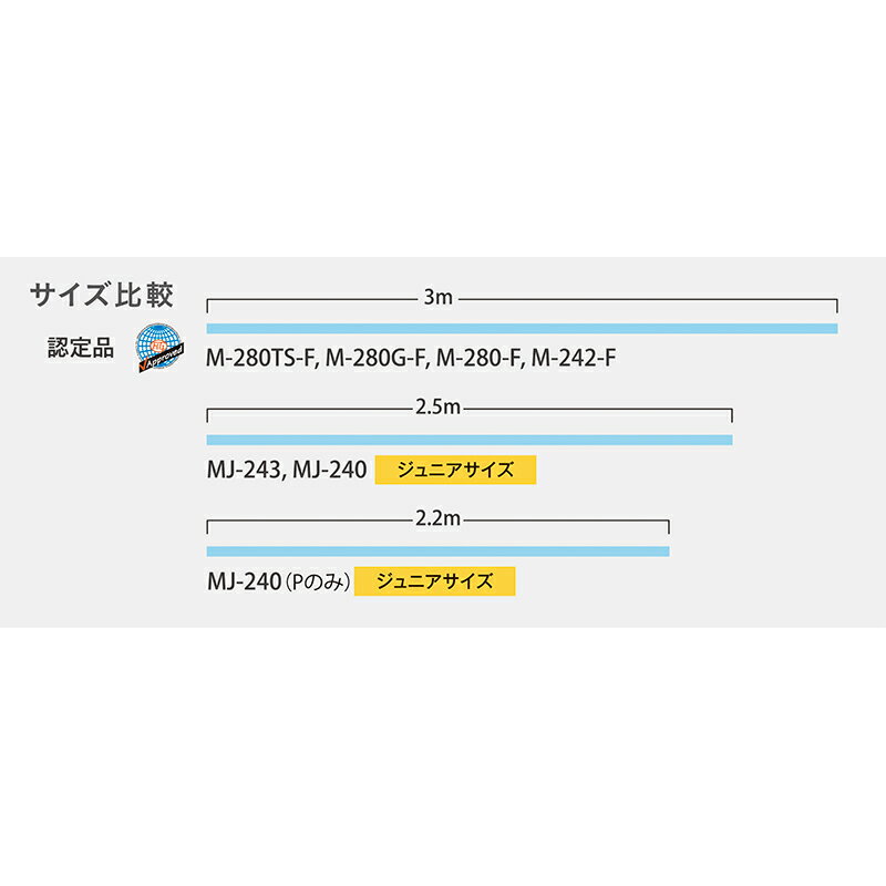 SASAKI ササキ ダブルエンドロープ 長さ3m 径1cm F.I.G.(国際体操連盟)認定品 (M-280TS-F) 新体操 体操 手具 ナイロン ロープ 大人 一般用 認定品 検定品 3