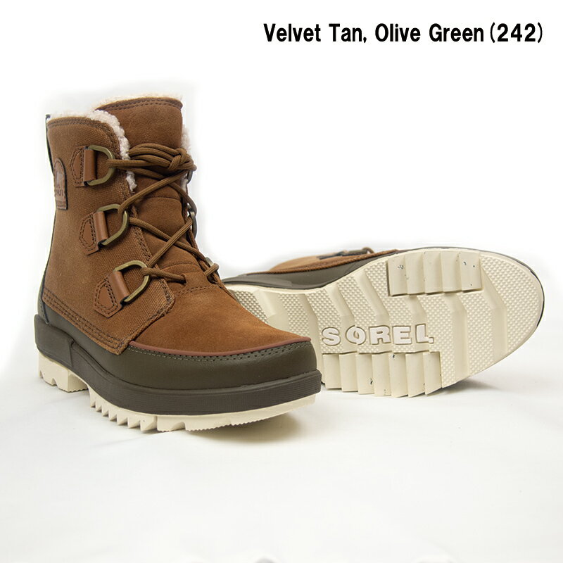 【即日発送】 ソレルスノーブーツ SOREL ソレル ティボリIV Velvet Tan, Olive Green ソレルブーツ ティボリIV スノーブーツ ソレル レディーススノーブーツ 女性ブーツ 雪ブーツ 防水靴 防寒シューズ レディース 雪用ブーツ スノーブーツレディース防水 冬靴 (NL4469 242) 2