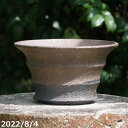 【20%OFFクーポン対象 〜7/11】【現品・一点物No.2131】信楽焼 植木鉢 今井利幸作 金彩上下掛分 6.5号(外径16.5cm 高さ13.5cm)サ...