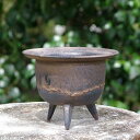 【10%OFFクーポン対象 ~7/26】信楽焼 植木鉢 陶器 手びねり(ロクロ引き) 選べる 金彩ビードロ高足付(S)4.5号(基本:外径13.4cm 高さ8cm) サナサービス 【山野草鉢 多肉植物鉢 サボテン鉢 盆栽鉢】