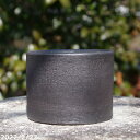 【10%OFFクーポン対象 ~7/11】信楽焼 植木鉢 陶器 ミニ黒マット(梨地) 切立(寸胴) 3.5号(外径11.0cm 高さ8.5cm) サナサービス【山野草鉢 多肉植物鉢 サボテン鉢 盆栽鉢 花木樹木苗 果樹苗 塊根植物 ビザールプランツ】