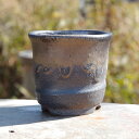 【10%OFFクーポン対象 ~7/11】信楽焼 植木鉢 陶器 選べる 手びねり(ロクロ引き) 高級な蛙目粘土使用 金彩ビードロ 中深鉢 3.5号 サナサービス【山野草鉢 多肉植物鉢 サボテン鉢 盆栽鉢 果樹苗 アガベ 塊根植物】