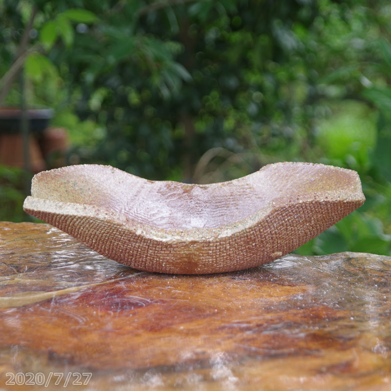 信楽焼 植木鉢 陶器　平造窯　平造13　イラボ釉（大） 9号（幅27cm 奥行き14cm 高さ7.5cm）【山野草鉢 多肉植物鉢 サボテン鉢 盆栽鉢 花木樹木苗 果樹苗 アガベ 塊根植物 珍奇植物 ビザールプランツ 蘭ラン科植物 観葉植物】