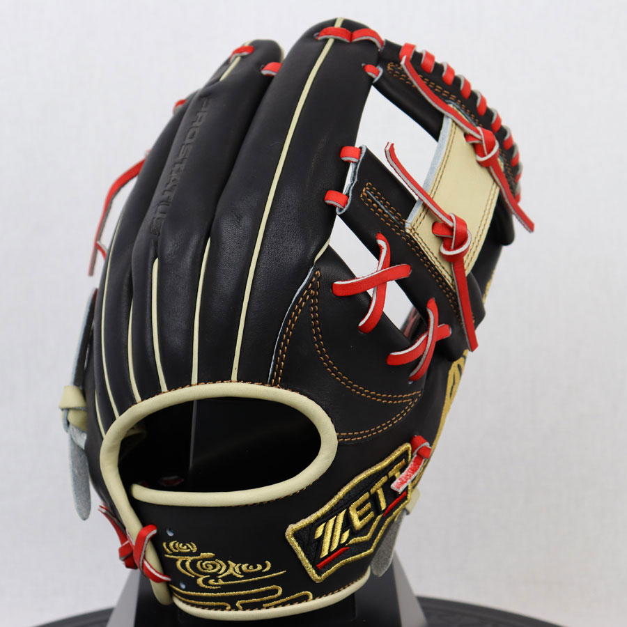 石田スポーツ BRIO 楽天市場店のゼット【ZETT】【PROSTATUS】軟式グラブ プロステイタス 内野手用 BRGB32576S 1932 サイズ4 2025春夏 (限定品/遊撃手/二塁手/富士山刺しゅう/雲海刺しゅう/ツートンカラー/一般大人用/一般軟式/一般野球/軟式用/野球用品/グローブ)｜アングル3