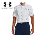 【2023 春夏】 アンダーアーマー 【UNDER ARMOUR】 メンズ ゴルフ GOLF UAプレーオフ ポロ3.0 プリント 1378677 104 半袖シャツ ポロシャツ (男性用/ゴルフウェア/ゴルフシャツ/ストレッチ/抗菌防臭/父の日/ギフト/プレゼント)