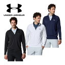 アンダーアーマー 【2023 秋冬】 アンダーアーマー 【UNDER ARMOUR】 メンズ ゴルフ GOLF UAプレーオフ テキスト 1/4ジップ シャツ 1381287 (男性用/長袖シャツ/ゴルフウェア/ゴルフシャツ/ジップシャツ/ストレッチ/消臭/父の日/ギフト/プレゼント)