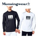 デサント 【40%OFF】マンシングウェア【Munsingwear】byデサント メンズ ゴルフ GOLF 『ENVOY/エンボイ』 SUNSCREEN&FUSIONMOVEmロゴ ハイネック 長袖シャツ MEMTJB03 2022春夏 (男性/モックネック/ゴルフシャツ/ゴルフウェア/父の日/プレゼント)