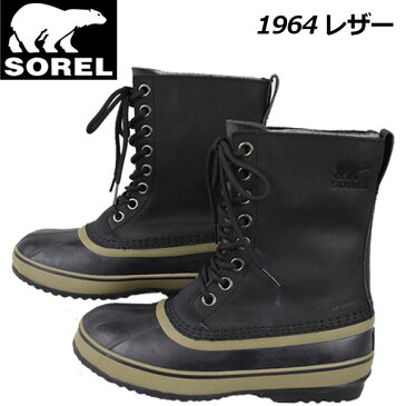 【2019 秋冬モデル】 ソレル 【SOREL】 アウトドアブーツ メンズ MENS 1964 レザー / 1964 LTR NM3484 010 (男性用/スノーブーツ/ウィンターシューズ/防水/コロンビア) 【オススメ】【大人気】