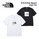ザ・ノース・フェイス 【THE NORTH FACE】 メンズ Tシャツ ショートスリーブ ア ドロップスクエアロゴティー / S/S A Drop Square Logo Tee NT32242 2022春夏 (男性用/半袖/シャツ/トップス/カジュアル/アウトドア)