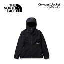 ノースフェイス 【THE NORTH FACE】 レディース ウィメンズ コンパクトジャケット / Compact Jacket NPW72230 K ブラック 2023秋冬継続 (女性用/シェルジャケット/アウター/キャンプ/アウトドア/撥水加工/軽量/スタッフサック付属)