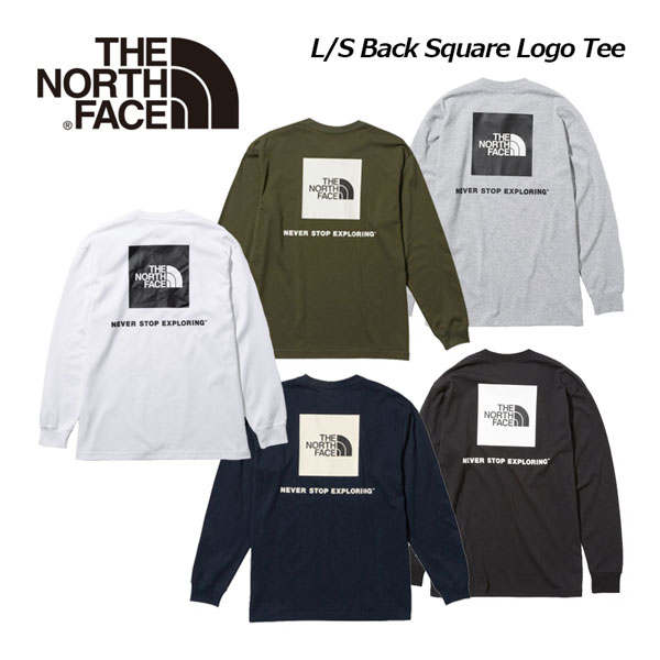 【2023 春夏】 ノースフェイス 【THE NORTH FACE】 メンズ Tシャツ ロングスリーブ バックスクエアロゴティー / L/S Back Square Logo Tee NT32343 (男性用/長袖/シャツ/ロンT/長袖シャツ/トップス/カジュアル/アウトドア)