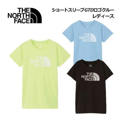 ザ・ノース・フェイス【THE NORTH FACE】レディース ウィメンズ ショートスリーブ GTDロゴクルー / S/S GTD Logo Crew NTW12376 2024春夏継続 (女性用/Tシャツ/半袖/シャツ/吸汗速乾/抗菌防臭/UVケア/ランニング/ランシャツ/スポーツウェア)