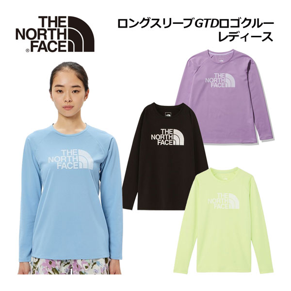 ノースフェイス ノースフェイス【THE NORTH FACE】レディース ロングスリーブGTDロゴクルー / L/S GTD Logo Crew NTW12377 2024春夏継続 (女性用/ウィメンズ/ロンT/Tシャツ/長袖シャツ/吸汗速乾/UVケア/抗菌防臭/ランニング/ランシャツ/スポーツウェア/アウトドア)