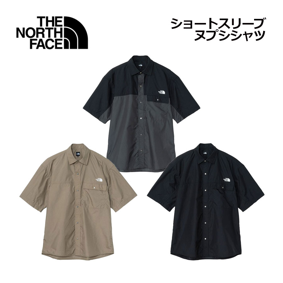 【2025 春夏】ザ・ノース・フェイス【THE NORTH FACE】ユニセックス ショートスリーブ ヌプシシャツ NR22552 (メンズ/レディース/半袖シャツ/トップス/キャンプ/アウトドア/タウンユース/はっ水機能)