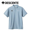 デサント 【2023 春夏】 デサント 【DESCENTE】 ムーヴスポーツ 【Move Sport】 メンズ SUNSCREEN ミニ鹿の子 バックロゴ ポロシャツ DMMVJA72 (男性用/半袖シャツ /トレーニングウェア/スポーツウェア/吸汗速乾/ストレッチ/UVカット)