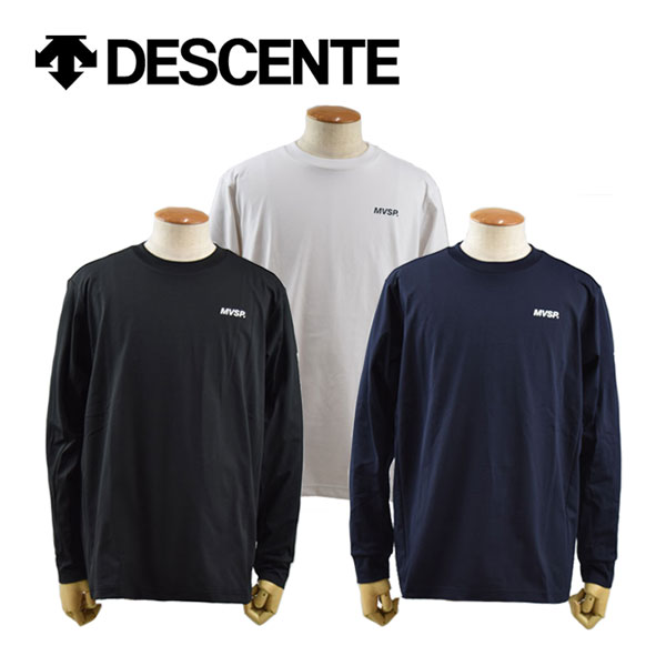 【2023 春夏】デサント【DESCENTE】ムーヴスポーツ【Move Sport】メンズ SUNSCREEN スリーブロゴ ロングスリーブシャツ 長袖シャツ Tシャツ DMMVJB56 (男性用/ロンT/トレーニングウェア/スポーツウェア/吸汗速乾/ストレッチ/UVカット/サンスクリーン)