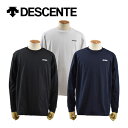 デサント 【2023 春夏】デサント【DESCENTE】ムーヴスポーツ【Move Sport】メンズ SUNSCREEN スリーブロゴ ロングスリーブシャツ 長袖シャツ Tシャツ DMMVJB56 (男性用/ロンT/トレーニングウェア/スポーツウェア/吸汗速乾/ストレッチ/UVカット/サンスクリーン)