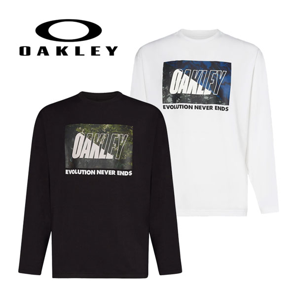 【2023 春夏】 オークリー 【OAKLEY】 メンズ Enhance Qd LS Tee Bold Evo 2.0 FOA405178 (男性用/長袖/ロンT/Tシャツ/トレーニングシャツ/トレーニングウェア/スポーツウェア/長袖シャツ/吸汗速乾/抗菌防臭)