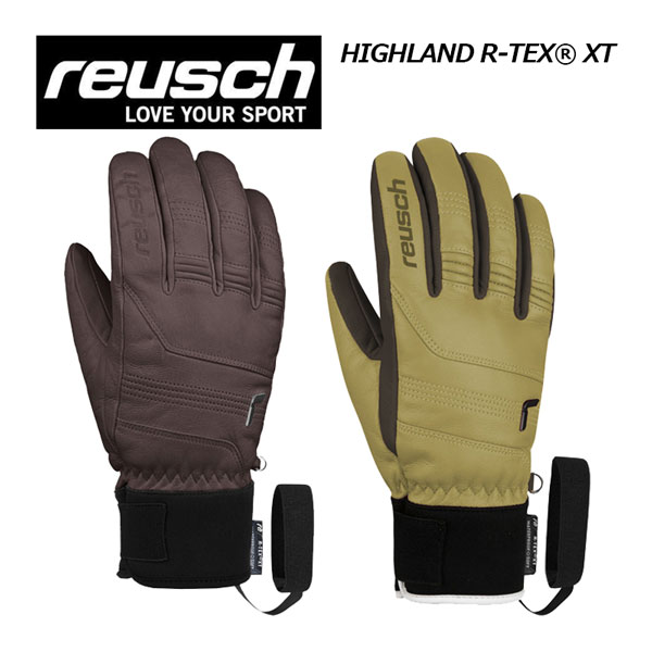 グローブス　手袋（メンズ） 【2022-2023】 ロイシュ 【reusch】 ユニセックス スキーグローブ スキー手袋 REUSCH HIGHLAND R-TEX XT / ハイランド R-TEX XT 6102240 (スキーグラブ/メンズ/レディース/フルレザーグローブ/5本指/ロイッシュ)