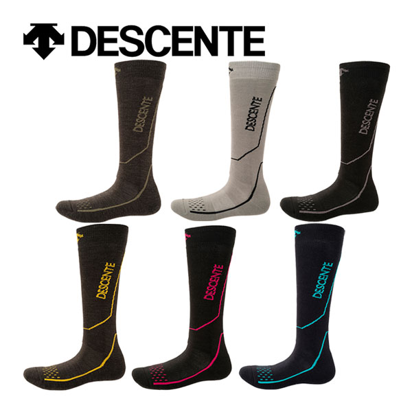 【2023-2024】デサント【DESCENTE】ユニセックス スキーソックス ソックス DWAWJB62 サポートソックス (メンズ/レディース/スキー専用ソックス/厚手ハイソックス/抗菌防臭/保温)【おすすめ】【プレゼント・ギフト】