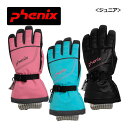 【2023-2024】フェニックス【PHENIX】ジュニア スキーグローブ Crystal Flower Junior Gloves ESG23GL90 スキー手袋 (子供用/小学生/キッズ/スキー学習/防水/吸汗速乾)