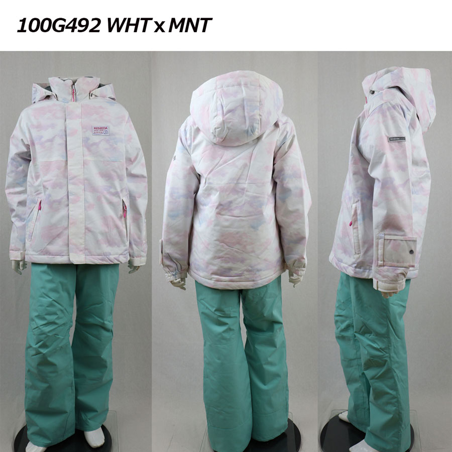 オンヨネ【ONYONE】レセーダ RESEEDA ジュニア スキーウェア 上下セット JUNIOR SUIT RES67003 2024秋冬 (子供用/小学生用/スキー用品/スキースーツ/ツーピース/スキー学習/サイズ調整機能/成長機能設計/140cm/160cm) 3
