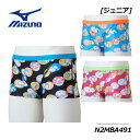 ミズノ 【MIZUNO】 ジュニア 競泳練習用 【ドラえもん】 ショートスパッツ N2MBA491 練習水着 (子供/男の子/小学生/スイムウェア/エクサ―スー...