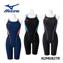 ミズノ 【MIZUNO】 レディース 競泳練習用 ハーフスーツ N2MG8278 練習水着 2023春夏継続 (女性用/ウィメンズ/スイムウェア/エクサ―スーツ/水泳/競泳/トレーニング水着/スイミング/プール)