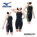 【2023 秋冬】 ミズノ 【MIZUNO】 レディース ST Lala 競泳用 ハーフスーツ (マスターズバック) N2MGA747 レース水着 WORLD AQUATICS承認済 FINA承認 (女性用/ウィメンズ/スイムウェア/水泳/競泳/競泳用水着/スイミング/トレーニング)