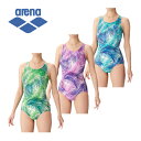 アリーナ【ARENA】フィットネスワンピース (Yバック・差し込みパッド) LAR-4221W フィットネス水着 バストパッド付属 2024春夏 (女性用/ウィメンズ/スイムウェア/トレーニング水着/水泳/スイミング/水中エクササイズ/水中ウォーキング/アクアビクス)