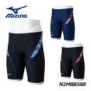 ミズノ【MIZUNO】メンズ 競泳練習用 ハーフスパッツ N2MBB588 練習水着 2024秋冬 (男性用/スイムウェア/水泳/競泳/スイミング/エクサースーツ/トレーニング用)