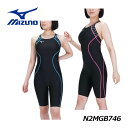 ミズノ【MIZUNO】レディース 競泳用 ハーフスーツ(マスターズバック) N2MGB746 レース水着 WORLD AQUATICS承認 2024秋冬 (女性...