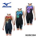 【2025 春夏】ミズノ【MIZUNO】レディース アクアフィットネス用 オールインワン N2JGC304 フィットネス水着 (女性用/スイムウェア/水泳/競泳/スイミング/プール/水中エクササイズ/水中ウォーキング用/ピースバック/Stroke ONE/撥水)(4)